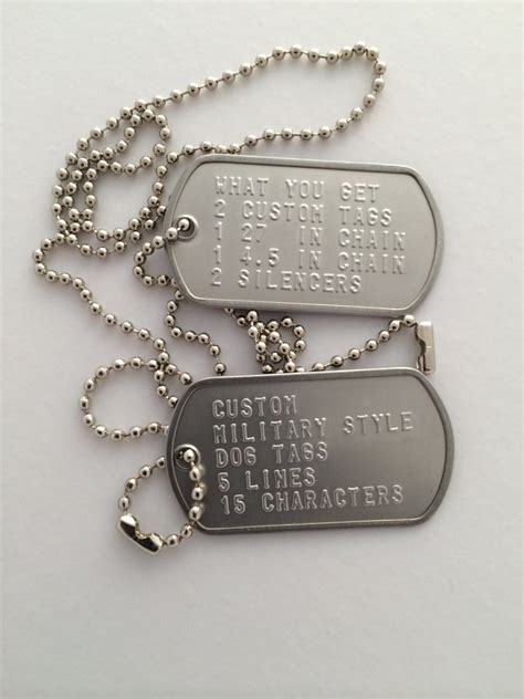 customizable military dog tags personalized.